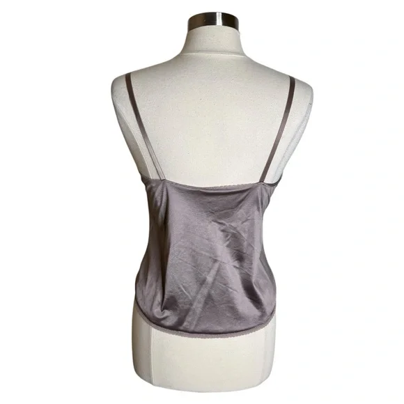 Vintage Chantilly Maidenform Satin Lace V-Neck Cami Tank Top Women’s 36 - Picture 2 of 10